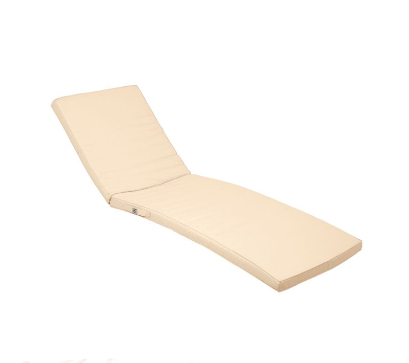 Coussin Pour Transat Déhoussable 185x55x4cm Beige
