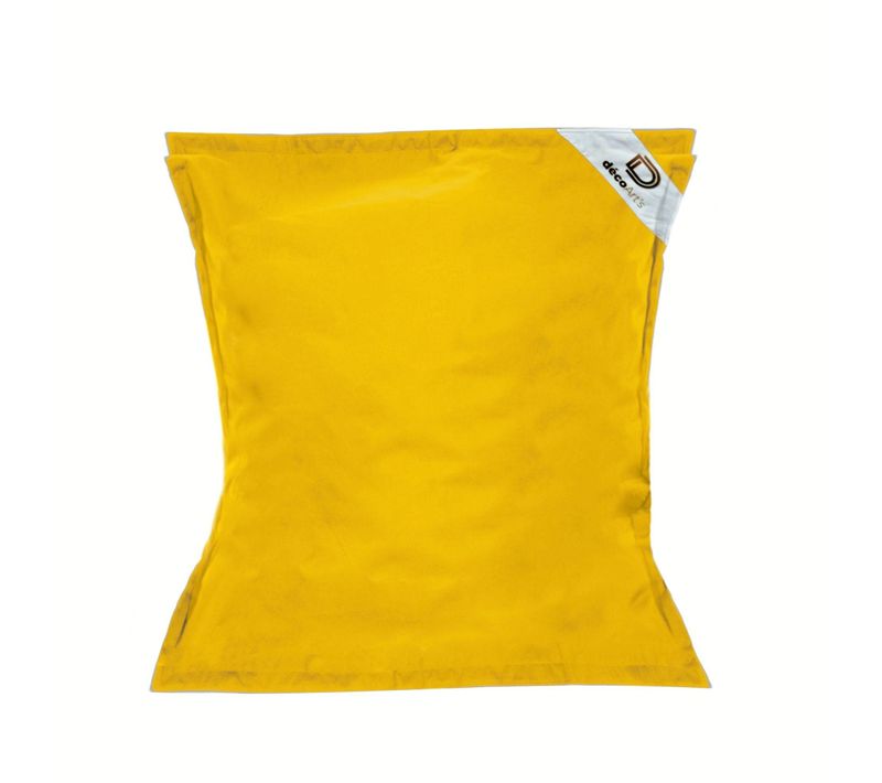 Pouf Géant XXL Déhoussable, Flottant Pour Piscine, Jaune