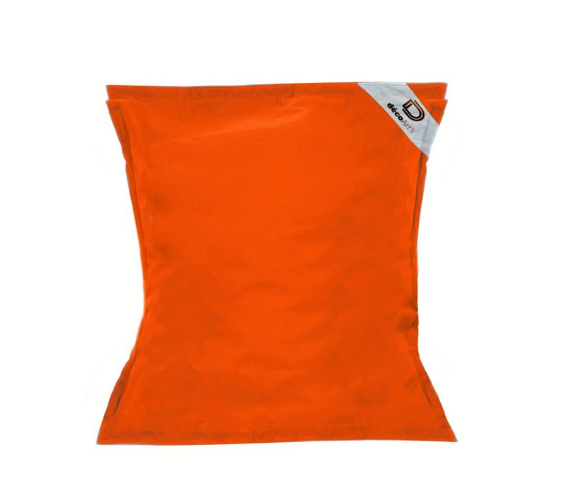 Pouf Géant XXL Déhoussable, Flottant Pour Piscine, Orange
