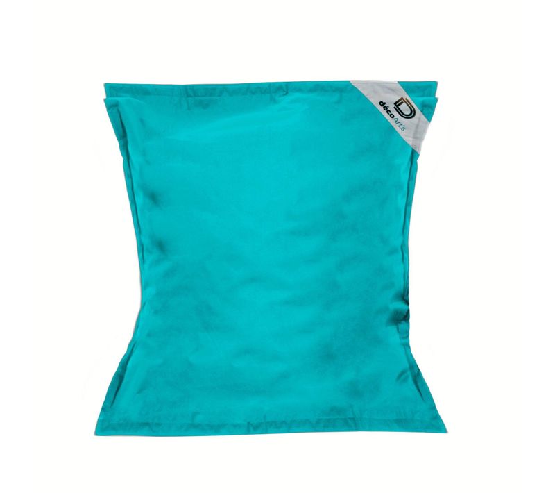 Pouf Géant XXL Déhoussable, Flottant Pour Piscine, Bleu Caraïbes