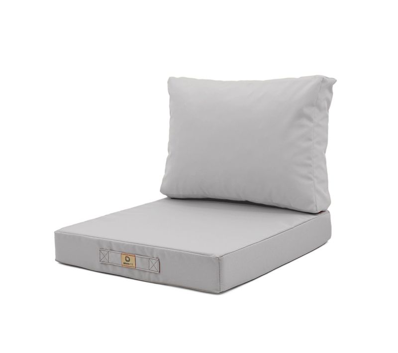 Coussins Pour Salon De Jardin Déhoussable 50x50cm Gris Galet