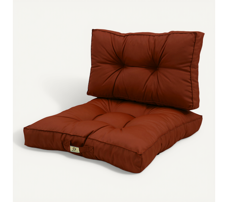 Coussins Pour Salon De Jardin Capitonné 50x50cm Terracotta