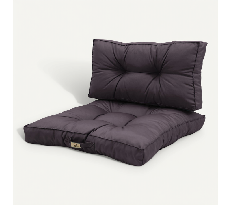 Coussins Pour Salon De Jardin Capitonné 60x60cm Gris Carbone