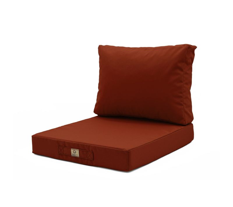 Coussins Pour Salon De Jardin Déhoussable 60x60cm Terracotta