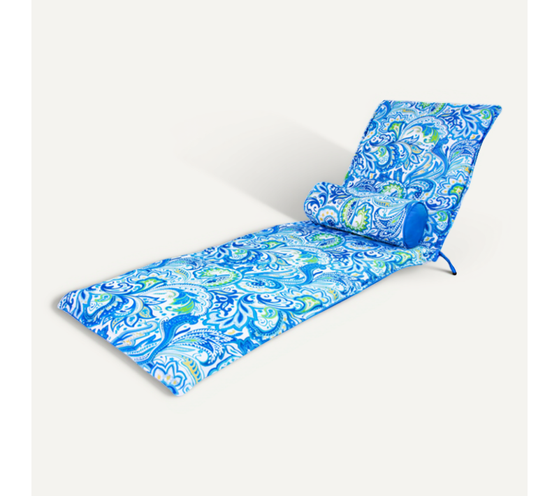 Coussin Pour Chaise Longue Et Traversin 195x60x5cm Motif Arabesque