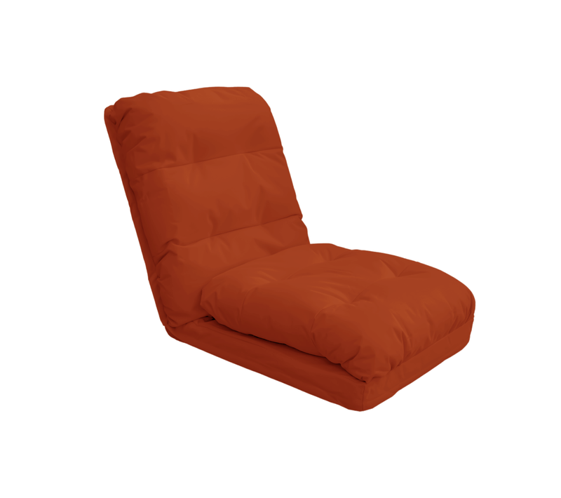 Fauteuil Convertible Réglable À 6 Positions 70x60cm Terracotta
