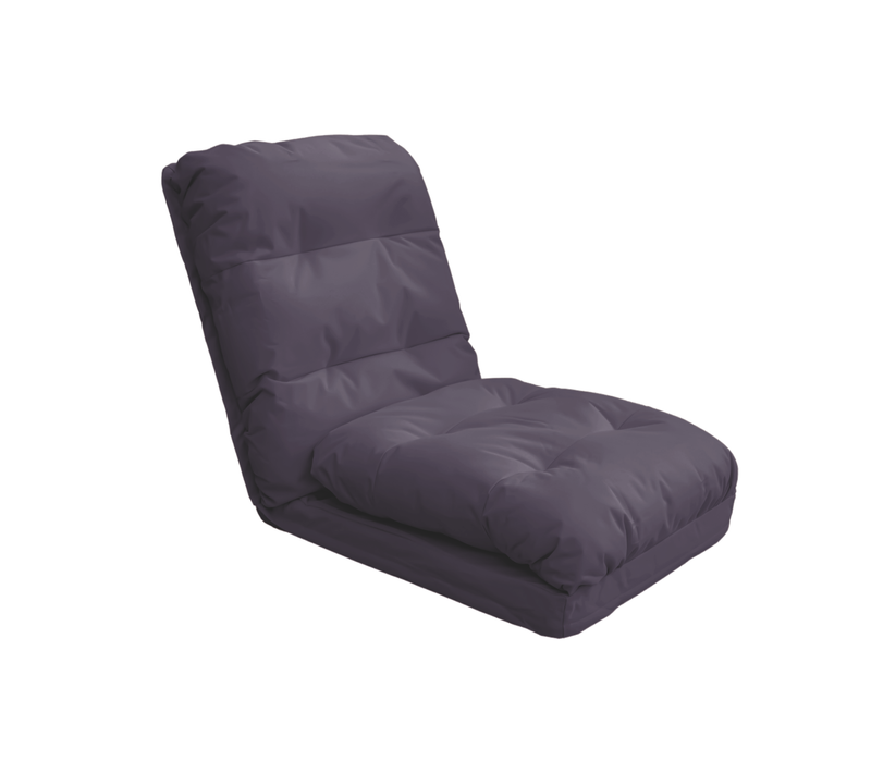 Fauteuil Convertible Réglable À 6 Positions 70x60cm Gris Foncé