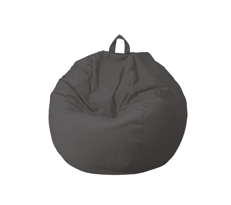 Pouf Poire XL Velours - 120x110 Cm - Gris