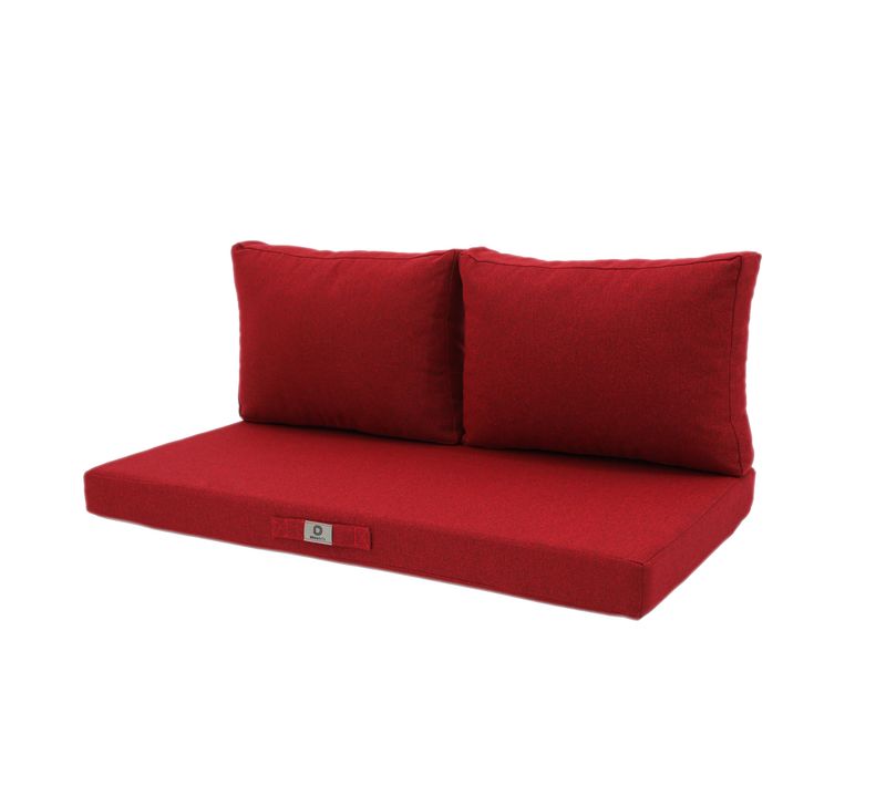 Coussins Pour Salon De Jardin Déhoussable 100x50cm - Bordeaux Chiné