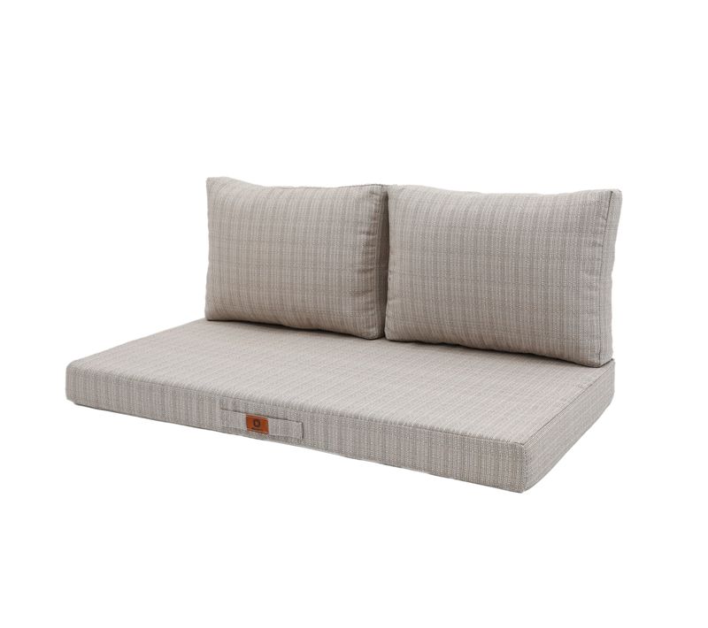 Coussins Pour Salon De Jardin Déhoussable 100x50cm - Beige Chiné