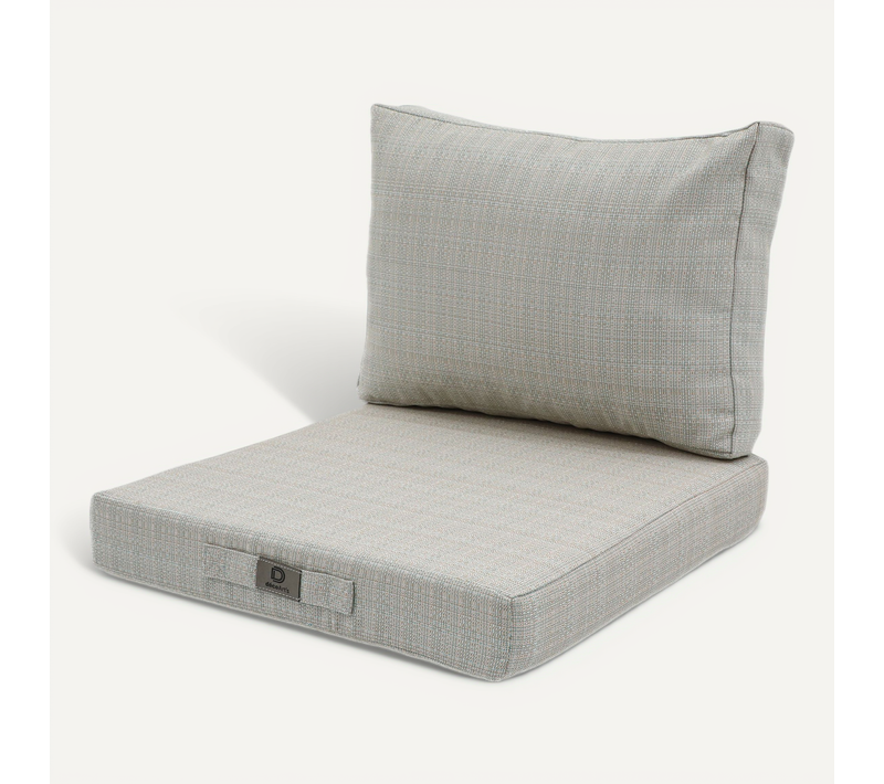 Coussins Pour Salon De Jardin Déhoussable 50x50cm - Turquoise Chiné