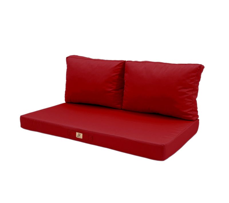 Coussins Pour Salon De Jardin Déhoussable 100x50cm Rouge