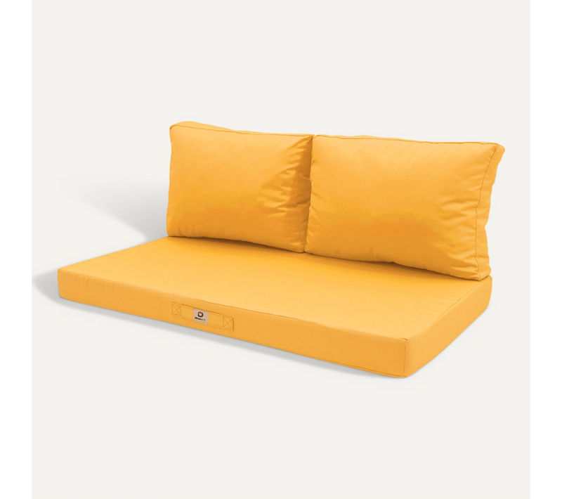 Coussins Pour Salon De Jardin Déhoussable 100x50cm Jaune