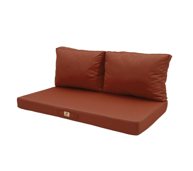 Coussins Pour Salon De Jardin Déhoussable 100x50cm Terracotta