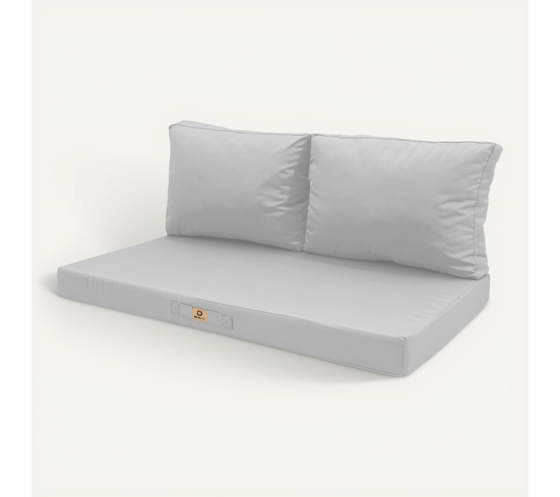 Coussins Pour Salon De Jardin Déhoussable 100x50cm Gris Galet