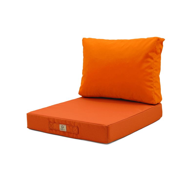 Coussins Pour Salon De Jardin Déhoussable 50x50cm Orange