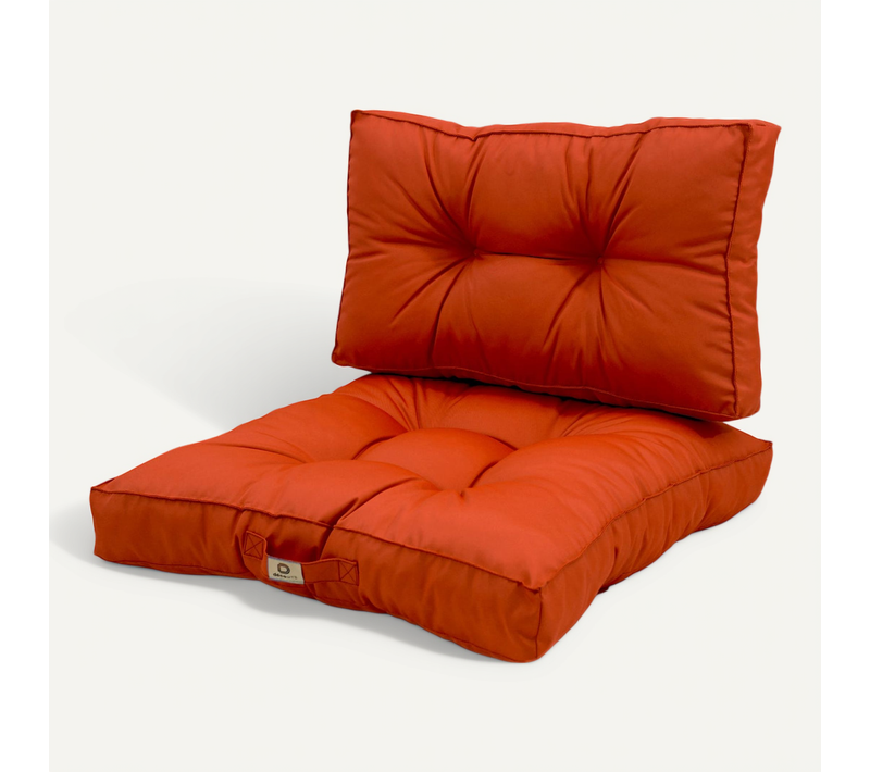 Coussins Pour Salon De Jardin Capitonné 50x50cm Orange