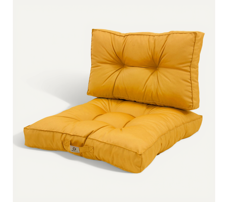 Coussins Pour Salon De Jardin Capitonné 50x50cm Jaune