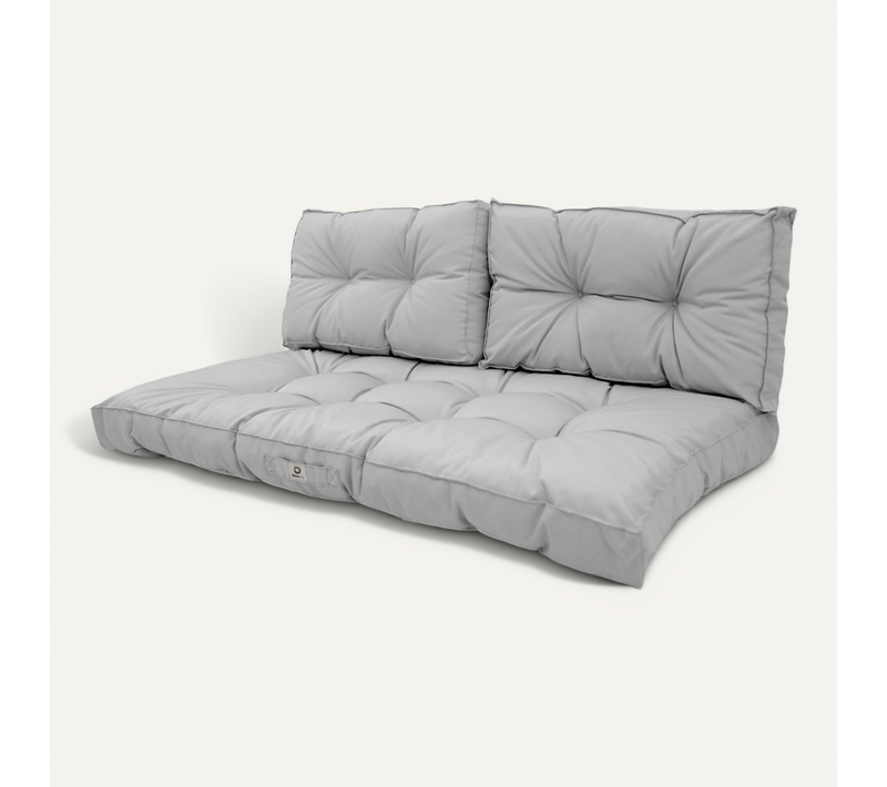 Coussins Pour Salon De Jardin Capitonné 120x60cm Gris Galet