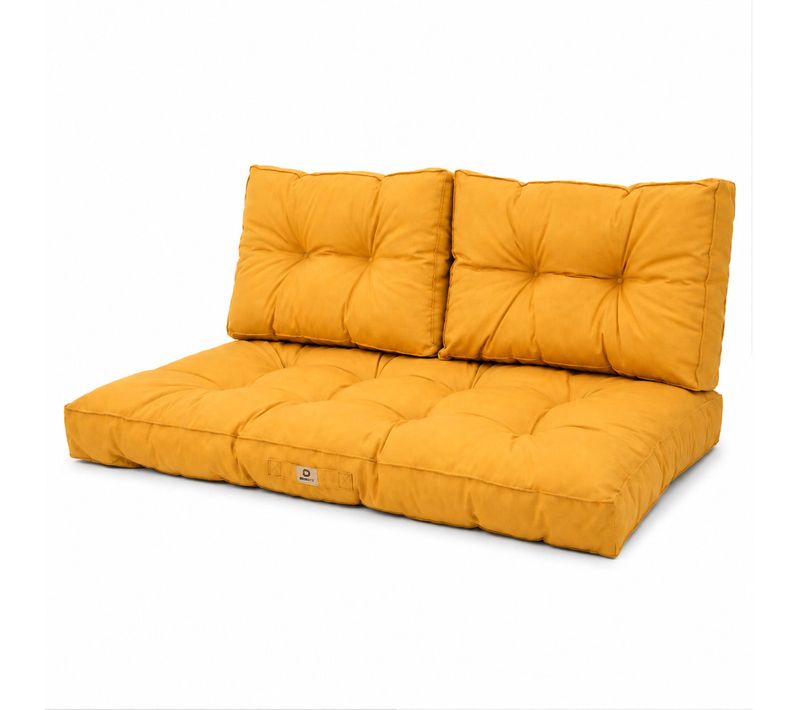 Coussins Pour Salon De Jardin Capitonné 100x50cm Jaune