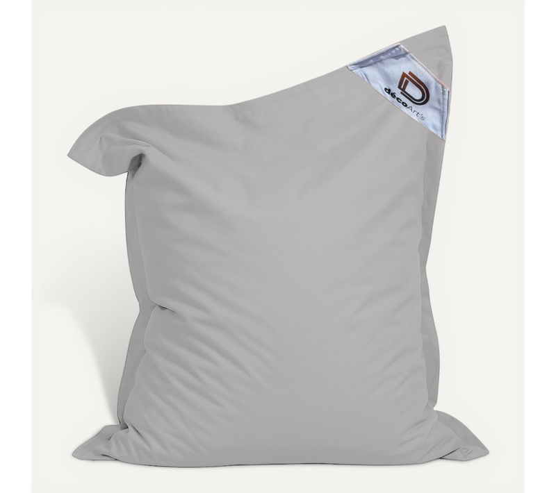 Housse Pour Pouf Géant XXL 180x140cm Intérieur Et Extérieur - Gris Galet