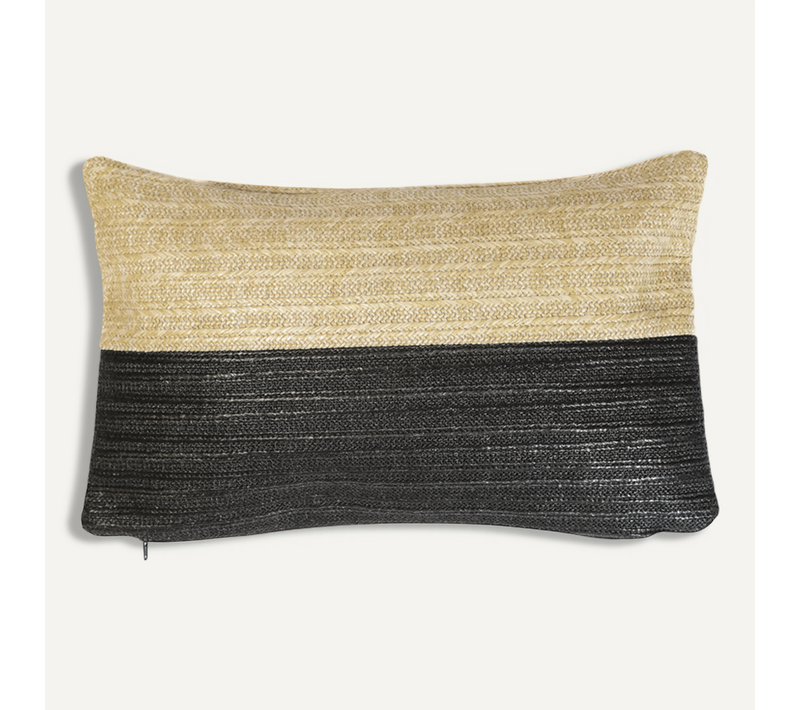 Coussin Effet Raphia - Bi-colore - Rectangle - 30x50cm