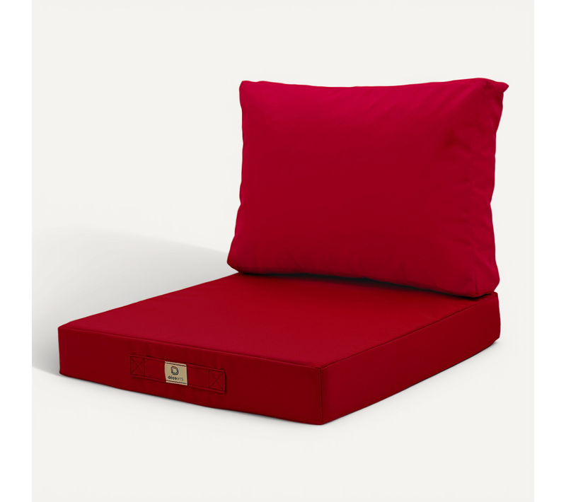 Coussins Pour Salon De Jardin Déhoussable 60x70cm Rouge