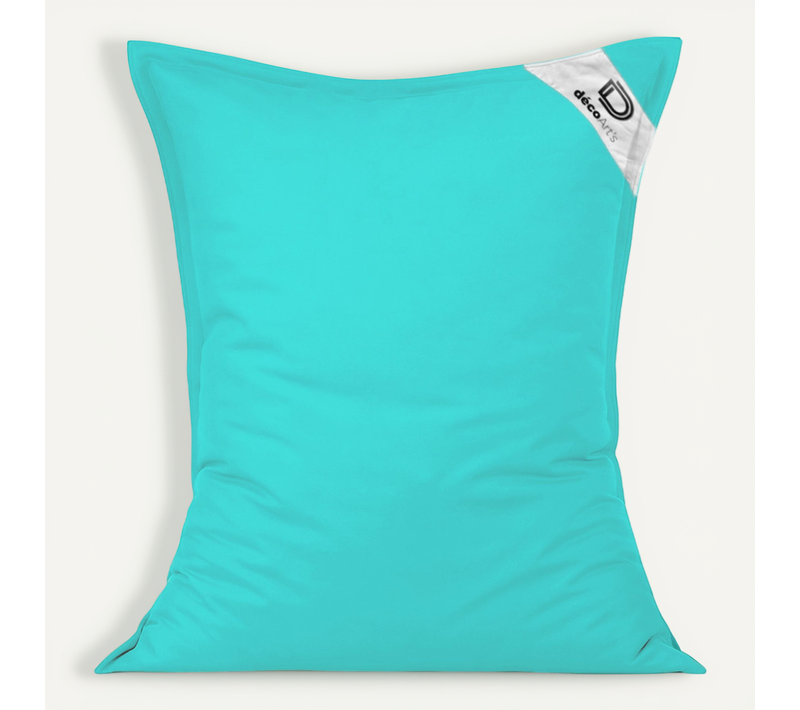 Housse Pour Pouf Géant XL 120x80cm - Bleu Caraïbes
