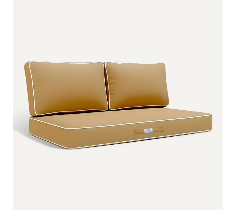 Coussins Salon Jardin Premium Déhoussable 100x50cm Moka