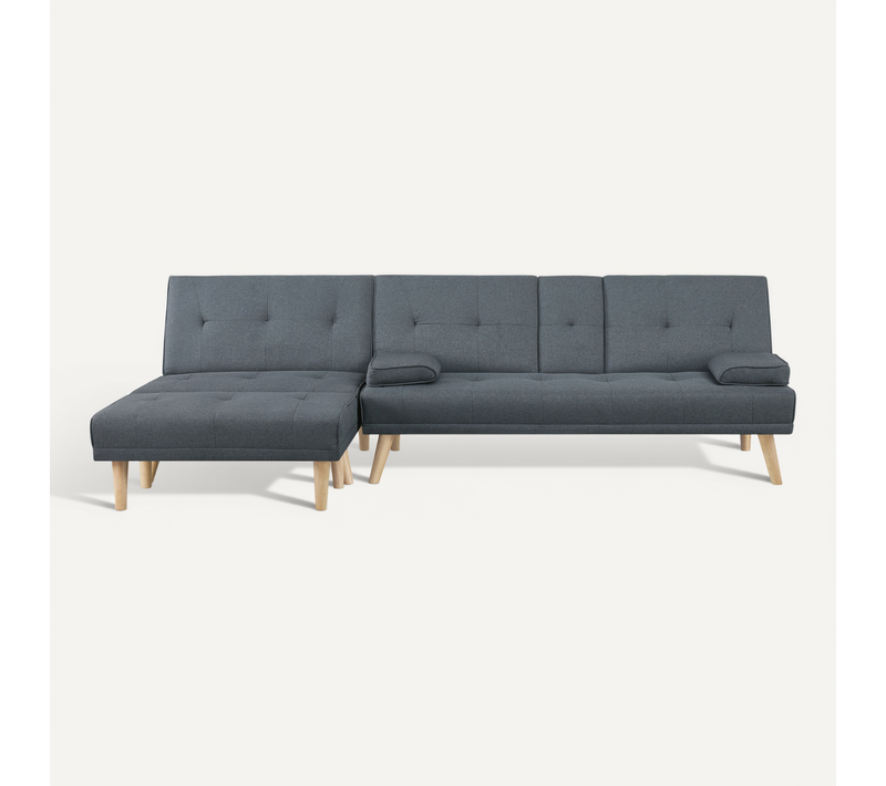 Stockholm - Canapé Scandinave Convertible Et Modulable Gris