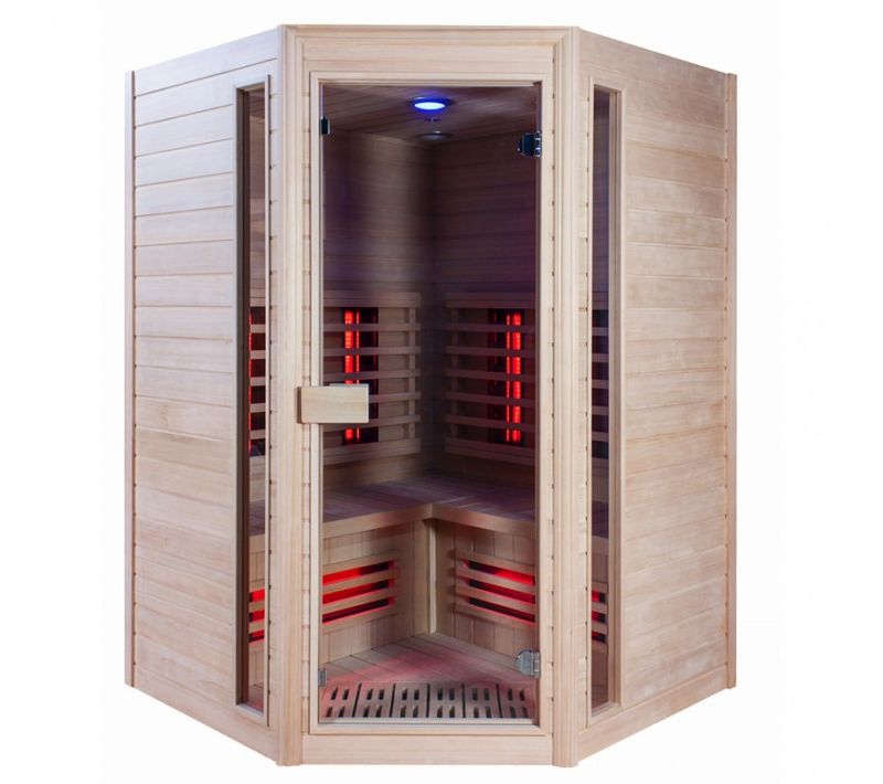 Sauna ​​infrarouge Boreal® Diffusion 140c - 3-4 Places à Spectre Complet - ​140x140