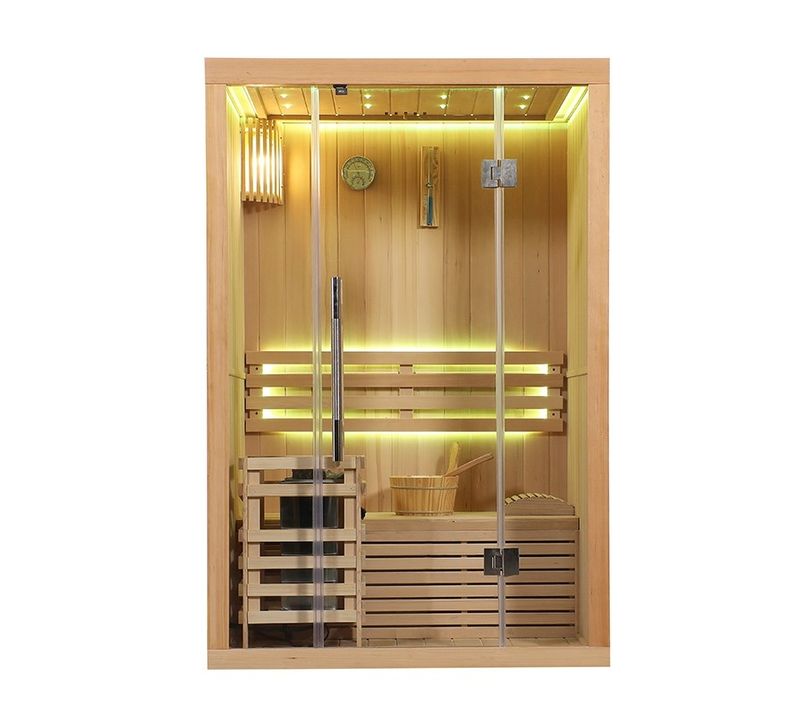 Sauna Finlandais Vapeur V12 (1 à 2 Places) - 130 X 100 X H.200