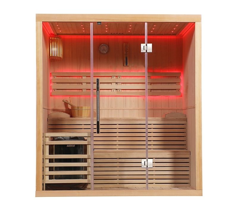 Sauna Finlandais Nordica® Vapeur V45 (4 à 5 Places) - 180 X 130 X H.200