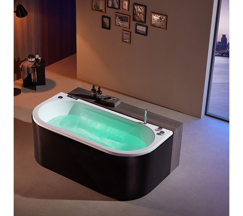 Baignoire Balneo Neo Black 1 Place Archipel® 180x86