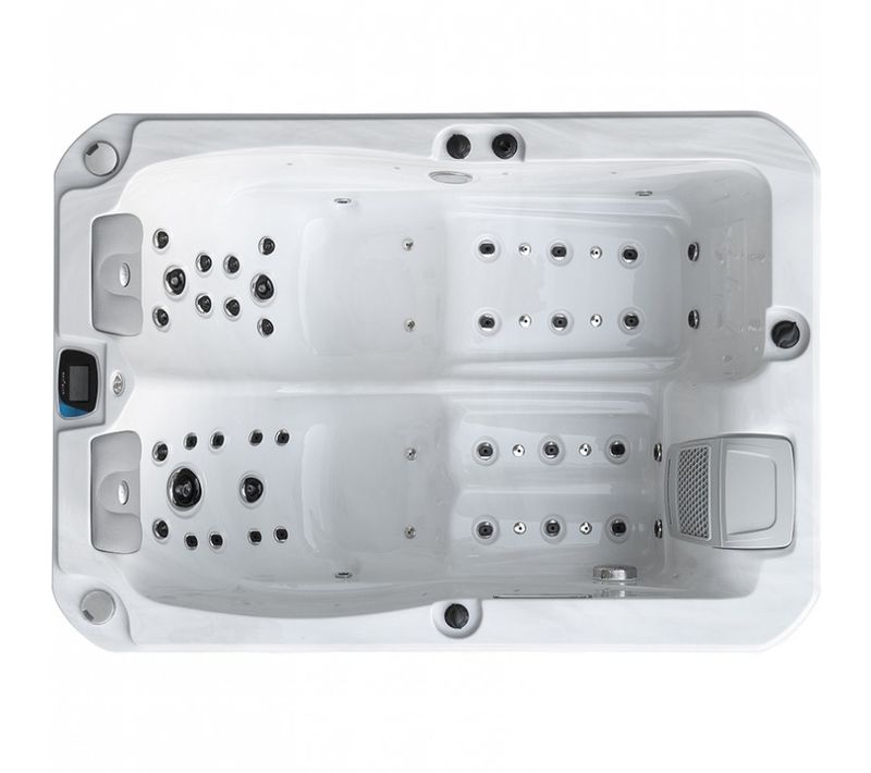 Spa 2 Places Allongées Archipel® Gt2 LED Blanc Marbre - Spa Thérapeutique Balboa 210x148