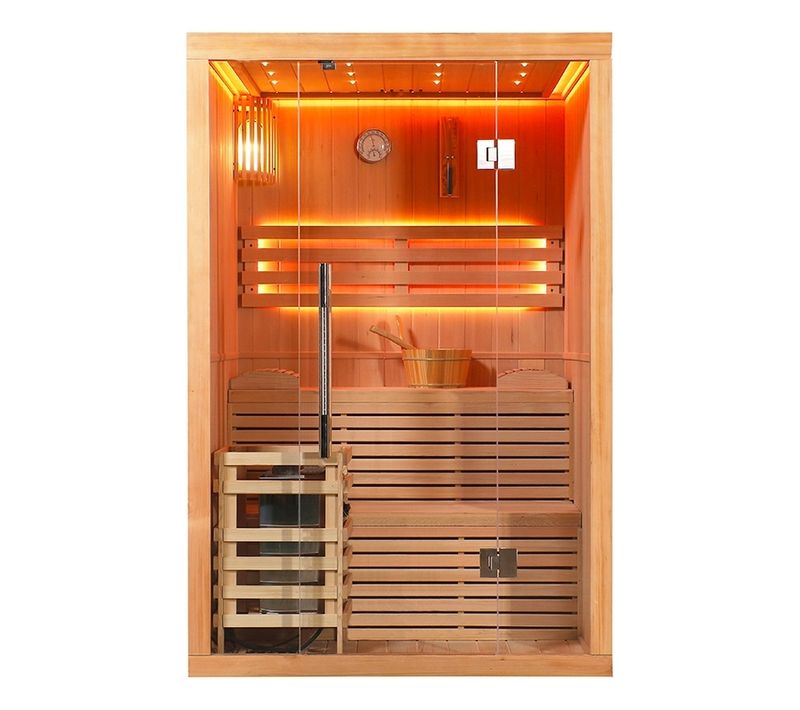 Sauna Finlandais Nordica® Vapeur V23-s (1 à 2 Places) - 130 X 120 X H.200