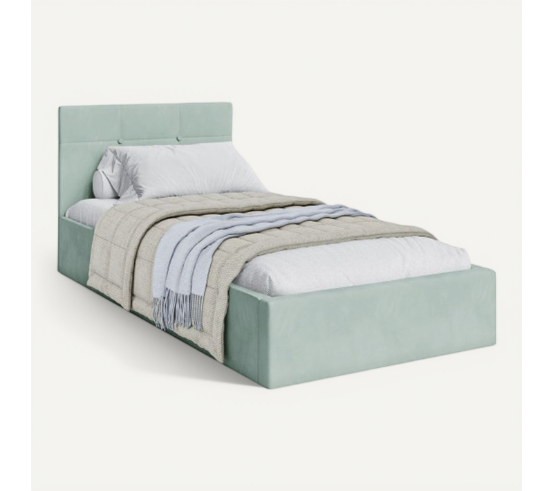 Lit Coffre Rino 90 X 200 Cm - Sommier Inclus Mint