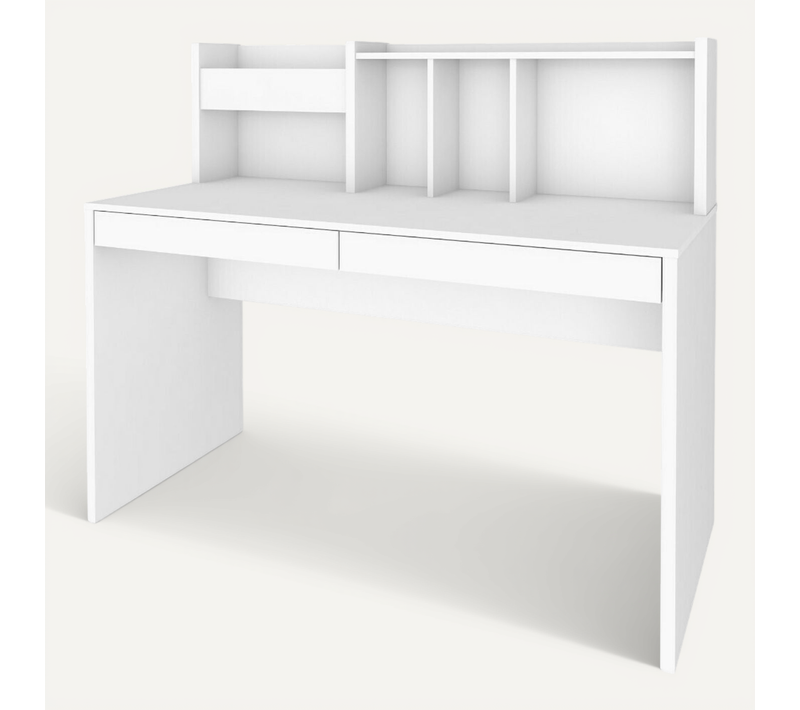 Bureau Avec Sur-meuble Tacco Blanc