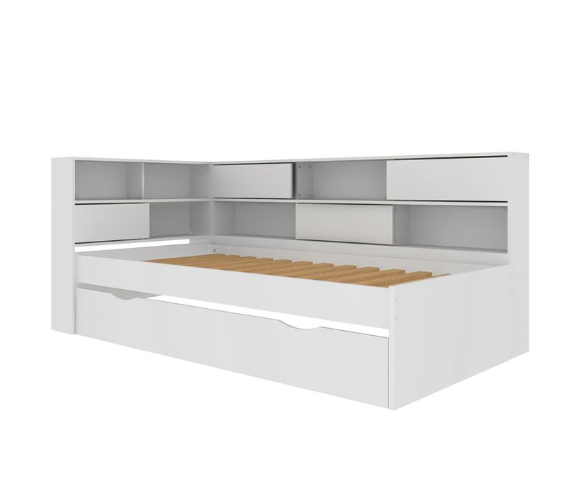 Pack Lit Cosy Avec Tiroir Et Matelas Play   Blanc 90x190 Cm