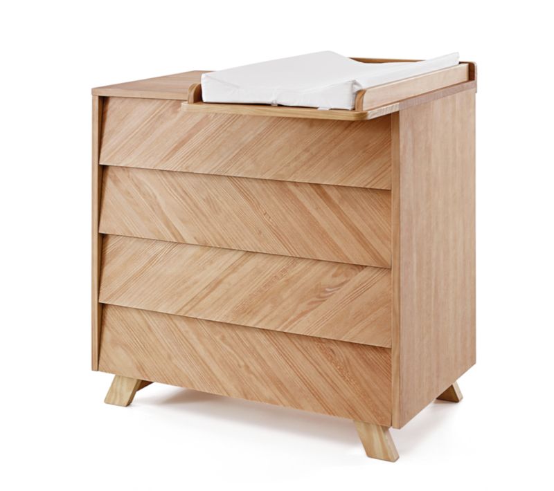 Commode à Langer 4 Tiroirs Kyoto   Bois Naturel