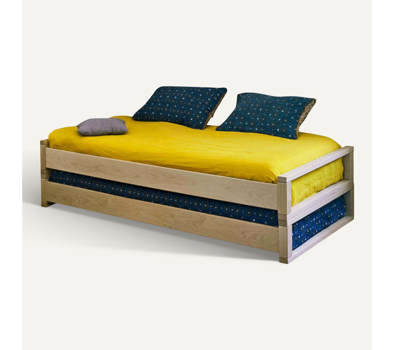 Lit Gigogne 90x200cm Poka  Bois