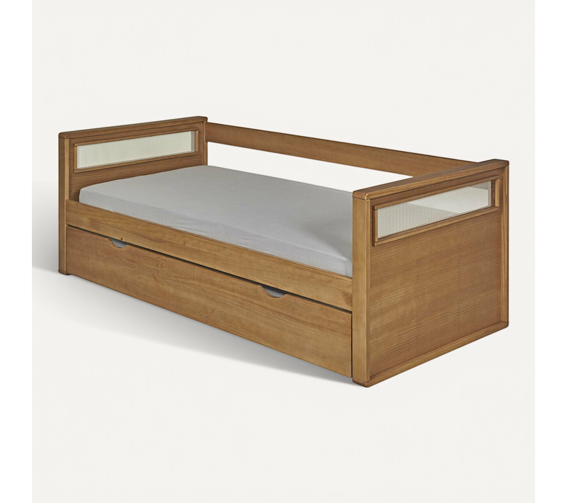 Lit Banquette Gigogne Cobi   Bois 90x200 Cm