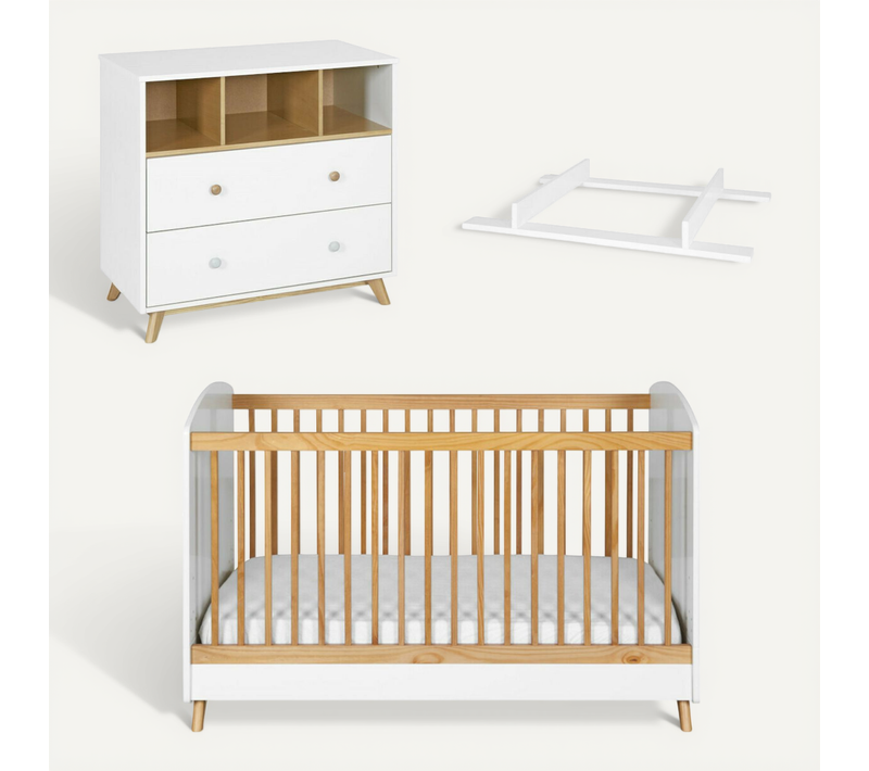 Mini Chambre Bébé Kombu Bois 70x140 Cm