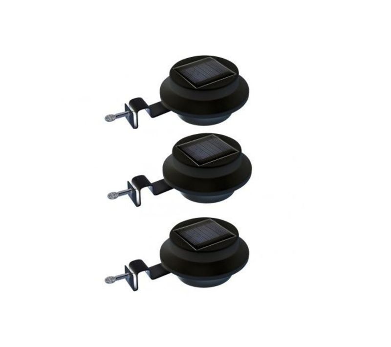 Gutlights : Pack De 3 Lampes Solaires Pour Gouttière : Éclairez Votre Jardin Ou Terrasse