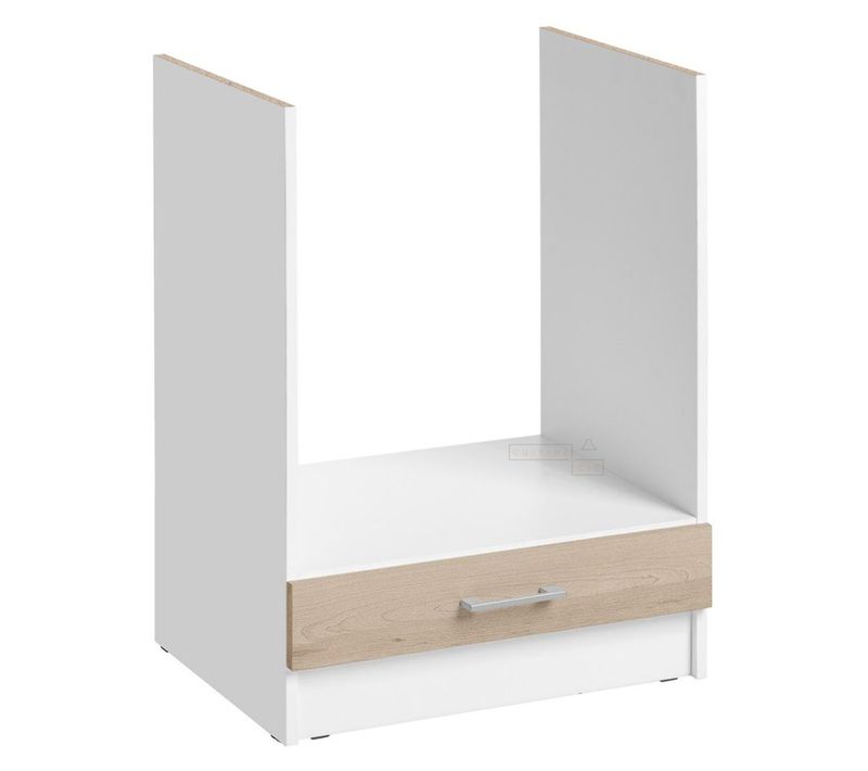 Meuble Pour Four Encastrable Eco Chene Naturel L 60 Cm