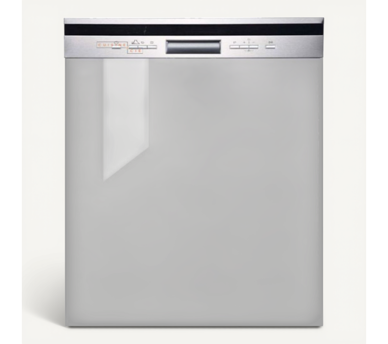 Façade Pour Lave-vaisselle Semi-intégrable Eco Gris Brillant L 60 Cm