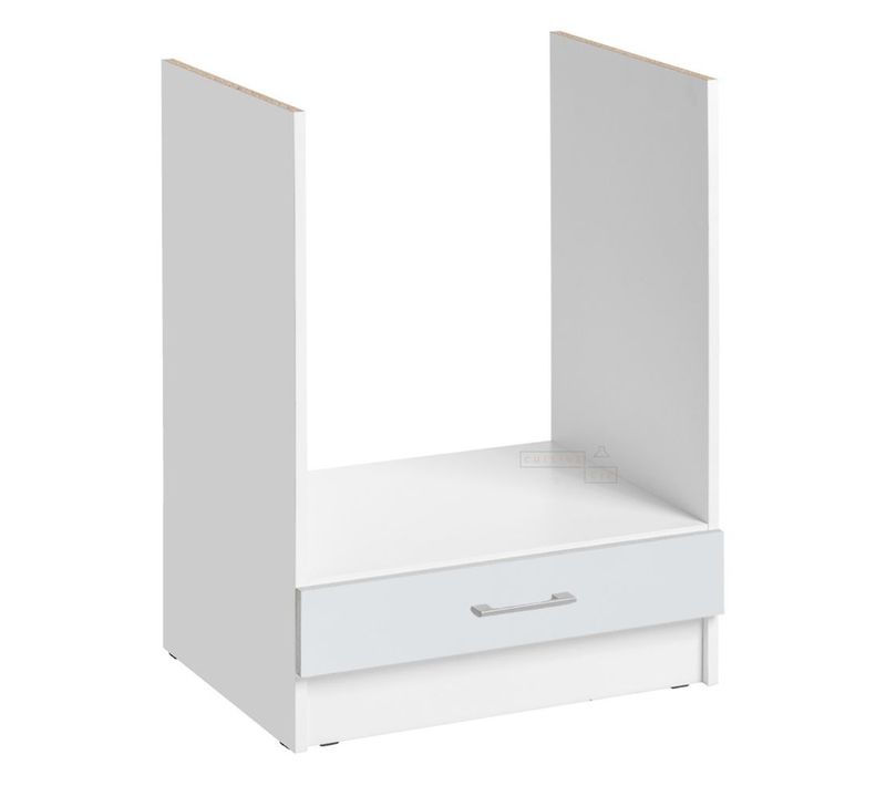 Meuble Pour Four Encastrable Eco Blanc Brillant L 60 Cm