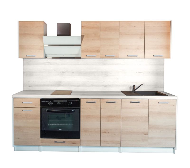 Cuisine Complète Eco Chene Naturel 240 Cm