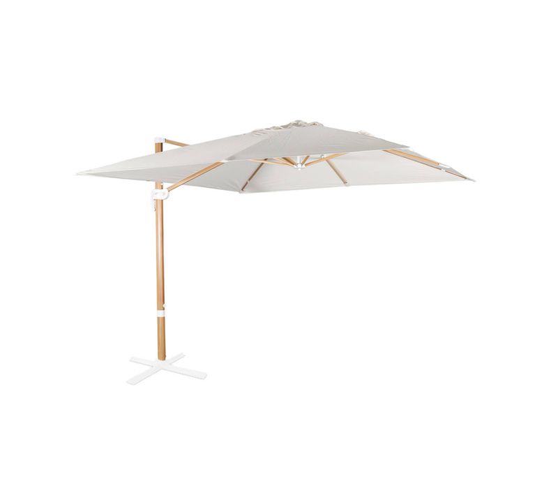 Parasol Déporté Carré 3x3m Falgos - Ecru- Parasol Excentré Inclinable