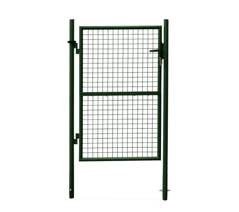 Portillon De Jardin En Métal Vert. Double Sens D'ouverture. Avec Serrure.150x87cm